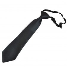 Plain Dark Grey Boys Tie - 6 Months to 4 Years