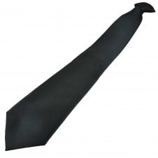 Plain Dark Grey Clip-On Tie