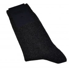 Plain Dark Grey Men's Socks