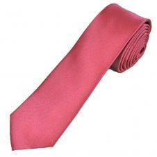 Plain Dark Mauve Pink 6cm Skinny Tie