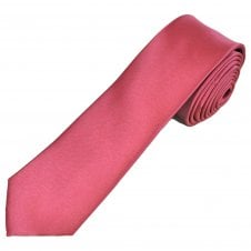 Plain Dark Mauve Pink Boys Tie