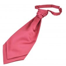 Plain Dark Mauve Pink Men's Scrunchie Wedding Cravat