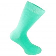 Plain Dark Mint Green Men's Socks
