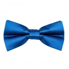 Plain Dark Royal Blue Boys Bow Tie