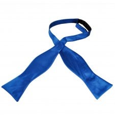 Plain Dark Royal Blue Self Tie Bow Tie