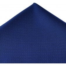 Plain Dark Royal Blue Textured Pocket Square Handkerchief