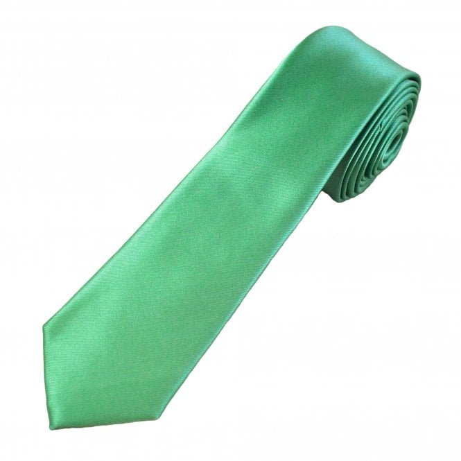 Plain Dark Sage Green 6cm Skinny Tie