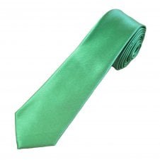 Plain Dark Sage Green 6cm Skinny Tie