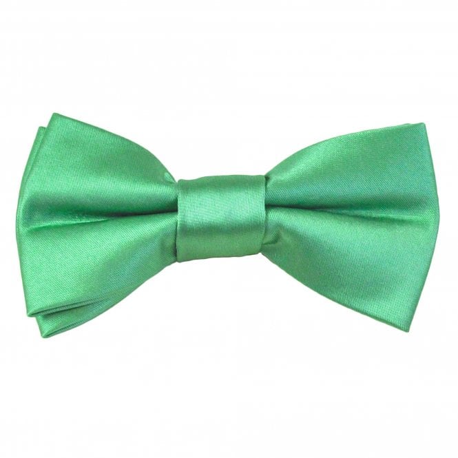 Plain Dark Sage Green Boys Bow Tie