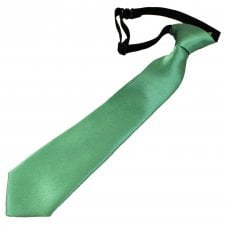Plain Dark Sage Green Boys Tie - 6 Months to 4 Years