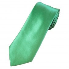 Plain Dark Sage Green Men's Satin Tie 
