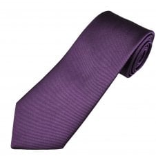 Plain Deep Lilac Men's Silk Tie