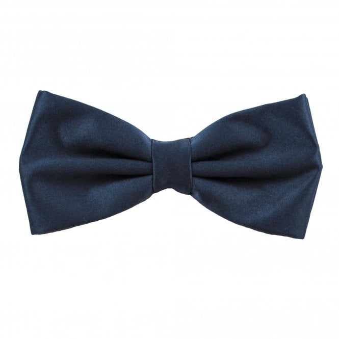 Plain Deep Navy Blue Boys Bow Tie
