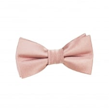 Plain Dusky Pink Boys Silk Bow Tie