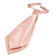 Plain Dusky Pink Men's Scrunchie Wedding Cravat