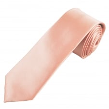 Plain Dusky Pink Men's Skinny Tie