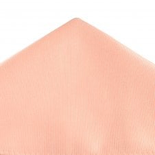 Plain Dusky Pink Ribbed Pocket Square Handkerchief
