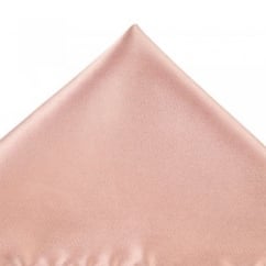 Plain Dusky Pink Silk Pocket Square Handkerchief
