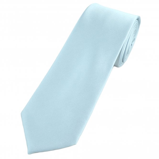 Plain Dusky Slate Blue Men's Satin Tie