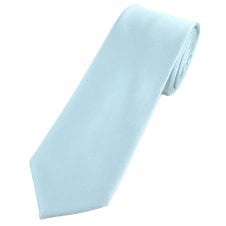 Plain Dusky Slate Blue Men's Satin Tie