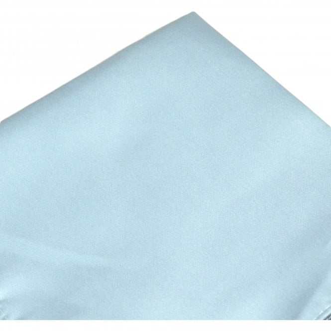 Plain Dusky Slate Blue Satin Pocket Square Handkerchief