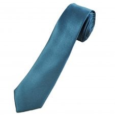 Plain Dusty Blue 6cm Skinny Tie
