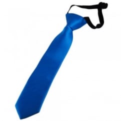 Plain Electric Blue Boys Tie - 6 Months to 4 Years