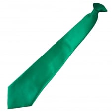 Plain Emerald Green Clip-On Tie
