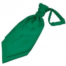 Plain Emerald Green Men's Scrunchie Wedding Cravat