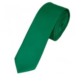 Plain Emerald Green Skinny Tie