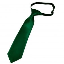 Plain Forest Green Boys Tie - 6 Months to 4 Years