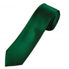 Plain Forest Green Boys Tie