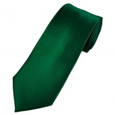 Plain Forest Green Men's Extra Long Tie