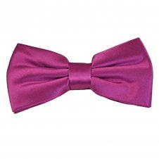 Plain Fuchsia Pink Bow Tie
