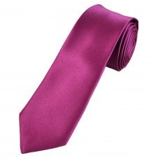 Plain Fuchsia Pink Boys Tie