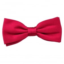 Plain Fuchsia Pink Silk Bow Tie