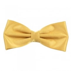 Plain Gold Bow Tie