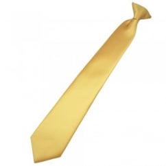 Plain Gold Clip-On Tie