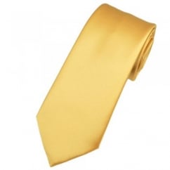 Plain Gold Satin Tie