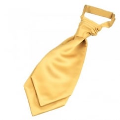Plain Gold Scrunchie Wedding Cravat