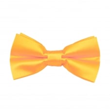 Plain Golden Yellow Boys Bow Tie