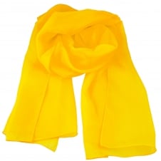 Plain Golden Yellow Chiffon Scarf
