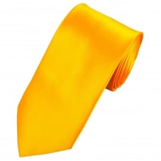 Plain Golden Yellow Men's Extra Long Tie