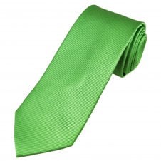 Plain Green Men's Silk Tie