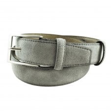 Plain Grey Suede Belt