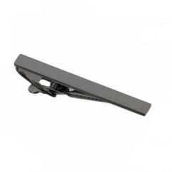 Plain Gunmetal Skinny Tie Bar - 48mm