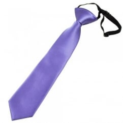 Plain Heather Purple Boys Skinny Tie - 6 Months to 4 Years