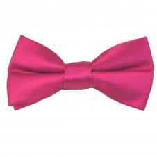 Plain Hot Pink Boys Bow Tie