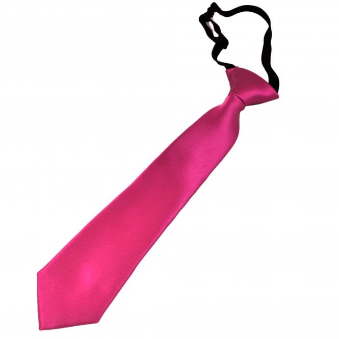 Plain Hot Pink Boys Tie - 6 Months to 4 Years