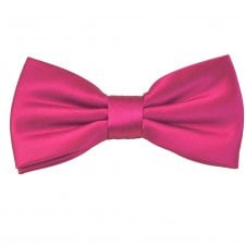 Plain Hot Pink Men's Bow Tie